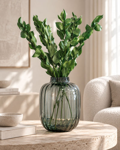 Ruscus Gigant Grøn – konserveret plante