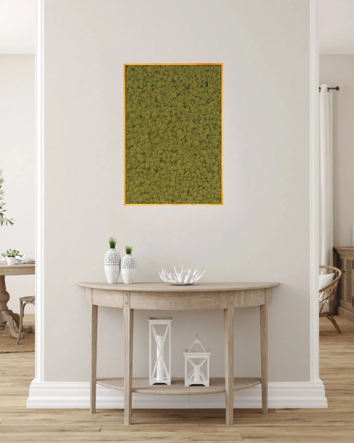 Kvadratisk mosbillede med finsk rensdyrlav