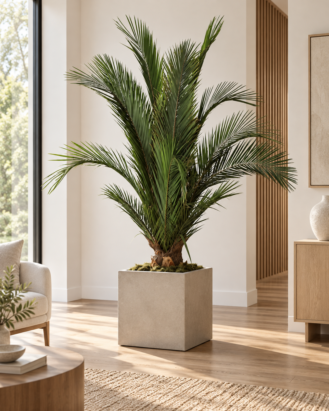Preserved Palm Tree for Interior Decor