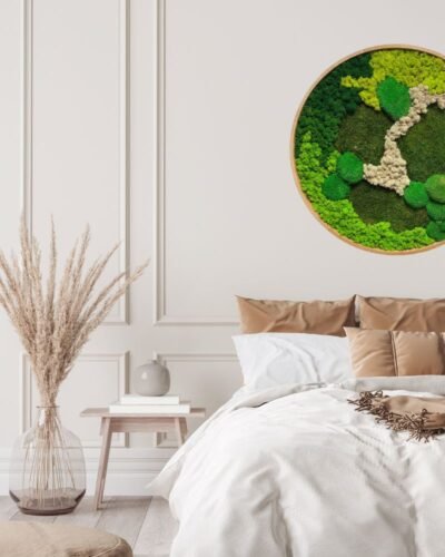 Runde Mosbilleder – Hav Design med Kuglemos, Fladmos & Lavmos 8 Forever Flora Dk