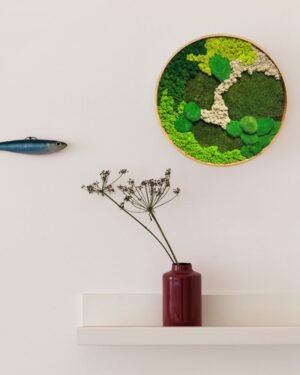Alternative view of Runde Mosbilleder – Hav Design med Kuglemos, Fladmos & Lavmos