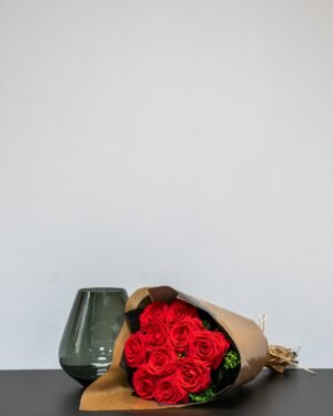 Rød Evighedsrose Buket