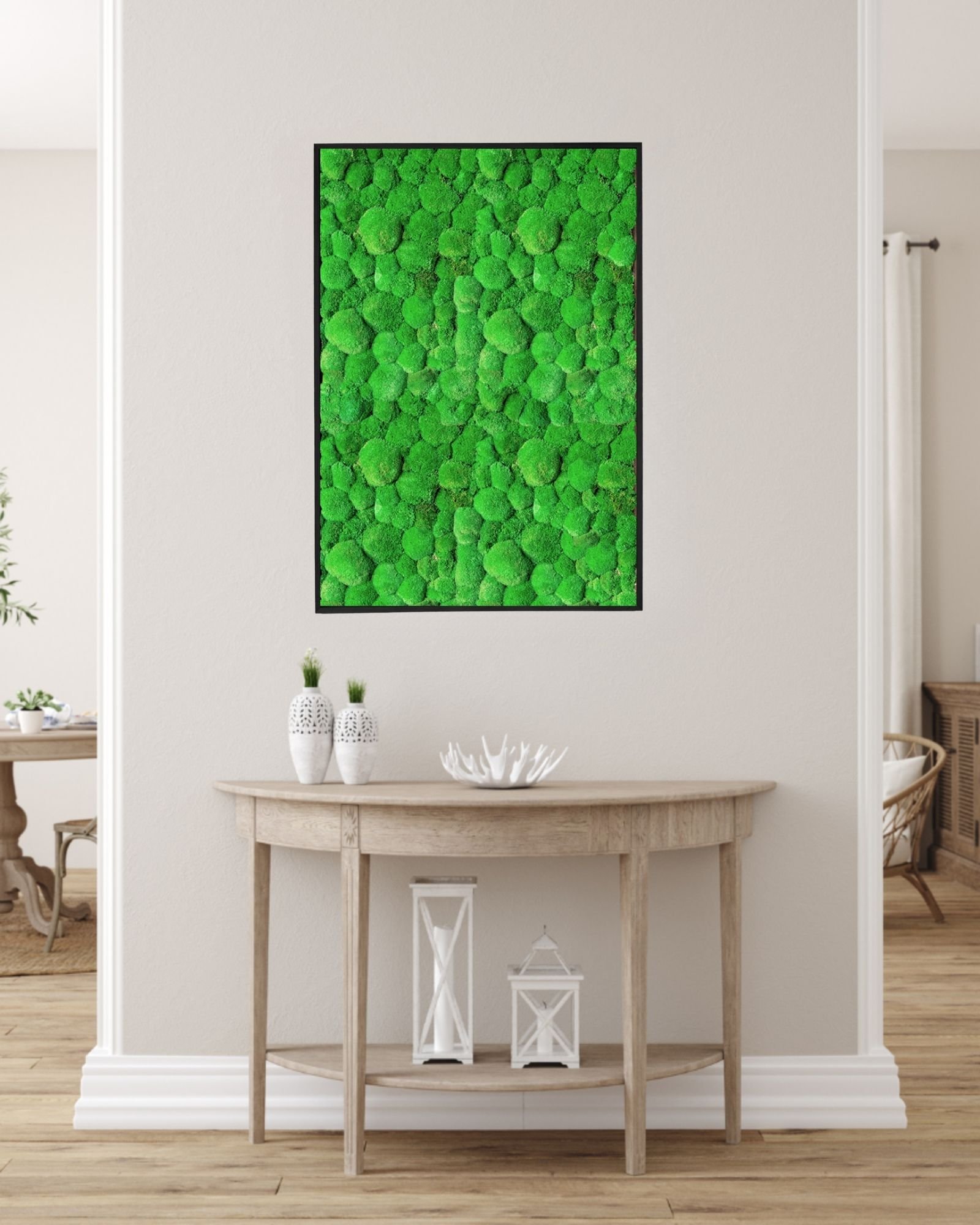 Kvadratisk mosbilleder med kuglemos – Plantevæg - Billede 3