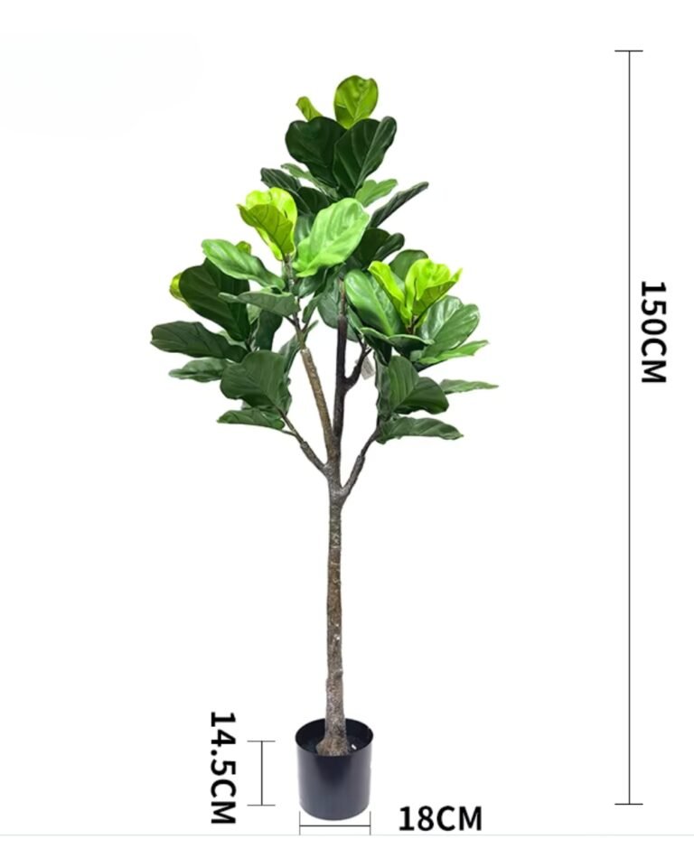 Alternative view of Eksklusiv Kunstig Fiolfikus (Violinfigen) i Potte – Naturtro (110/150 cm)