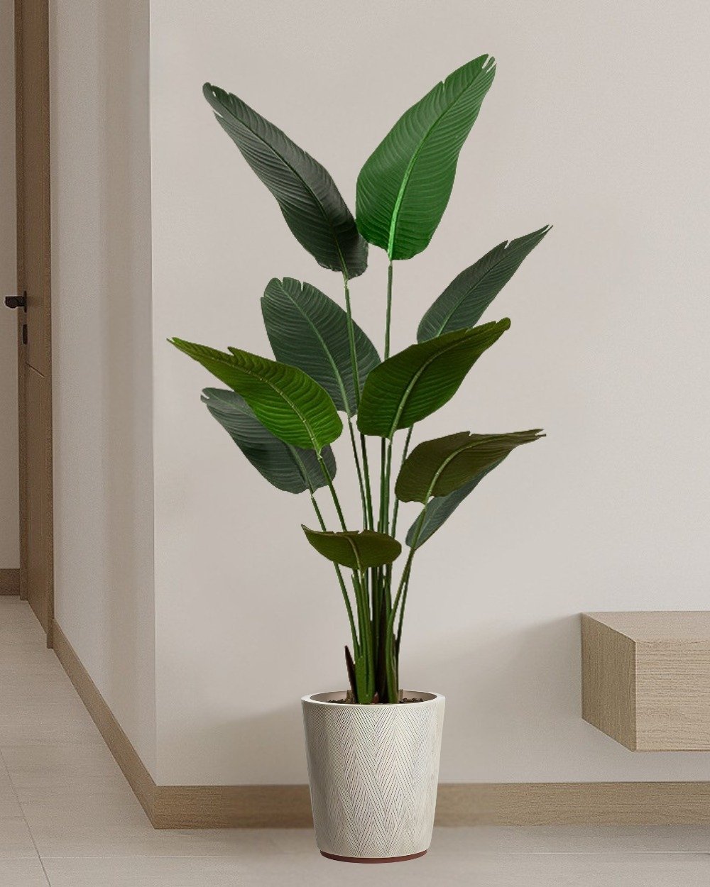 Kunstig Strelitzia (Paradisfugleplante) – Naturtro & Vedligeholdelsesfri (90/160 cm) 3 Kunstig Strelitzia (Paradisfugleplante) – Naturtro & Vedligeholdelsesfri (90/160 cm) - Billede 3