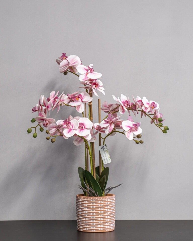 Alternative view of Eksklusiv Kunstig orkidé 40 * 60 cm - lyserøde blomster